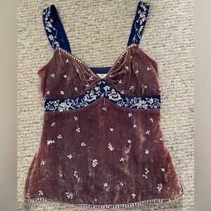 Cache women’s beaded top size 2